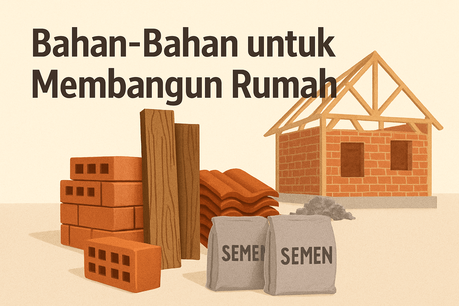 Bahan-Bahan untuk Membangun Rumah