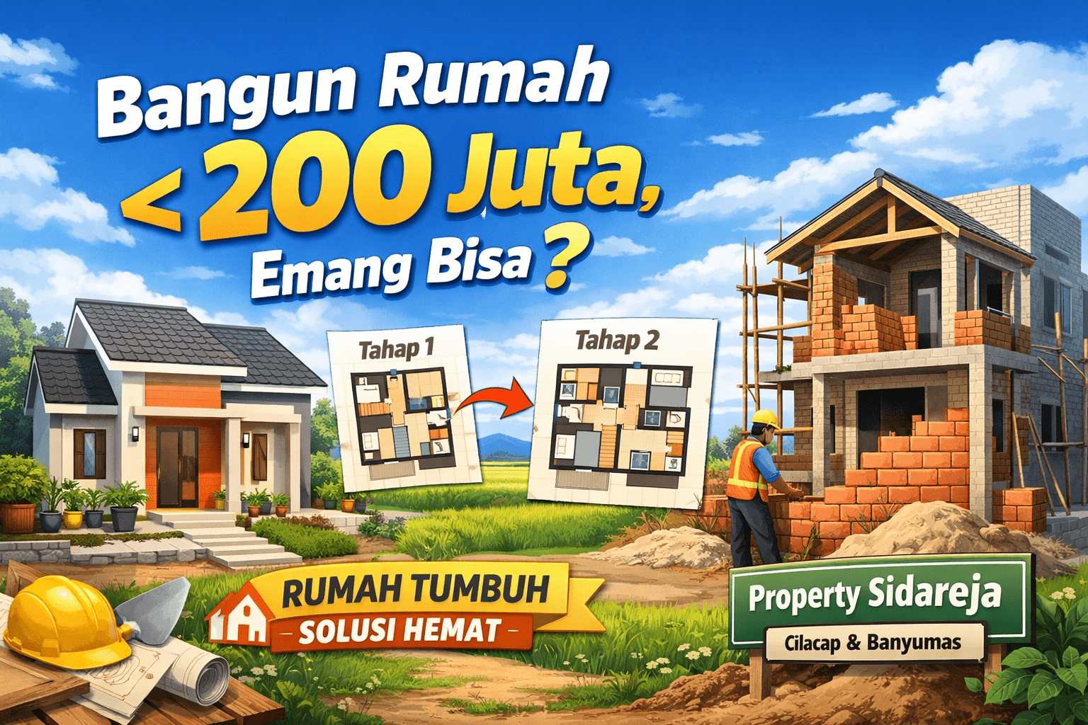 Bangun Rumah < 200 Juta, Emang Bisa?
